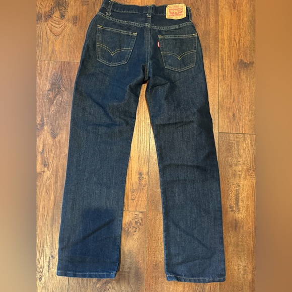 Levi’s 514 Straight Leg Jeans, Deep Blue Jeans, Size 14 Regular 27 W X 27 L - Picture 4 of 8